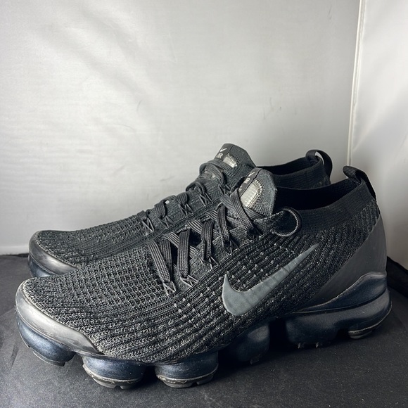 Nike Air Vapormax Flyknit 3 Triple Black Mens Size 9 AJ6900-004 Running - Picture 4 of 13